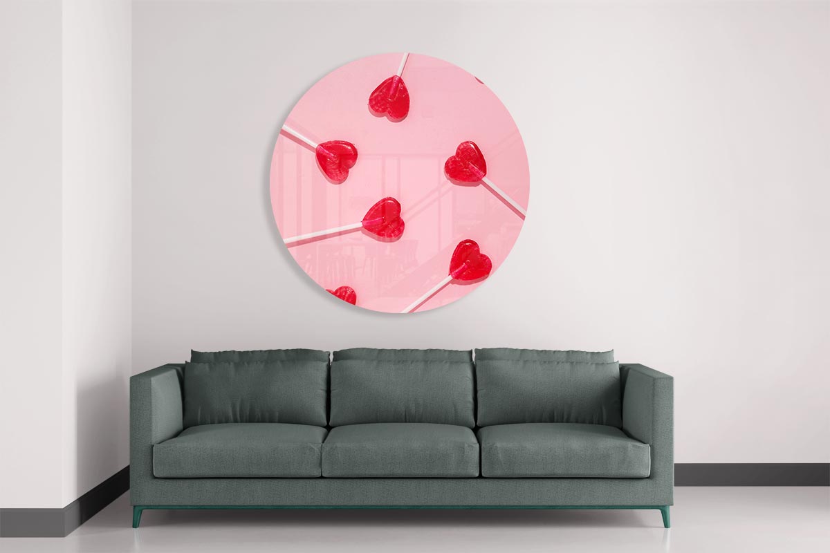 Zoete Hartjes Wanddecoratie Muurcirkel