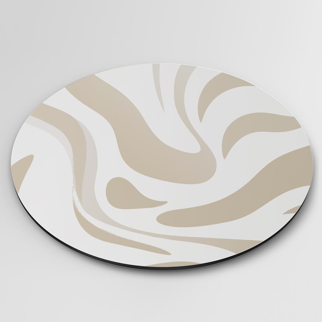 Stijlvolle Beige Muurcirkel