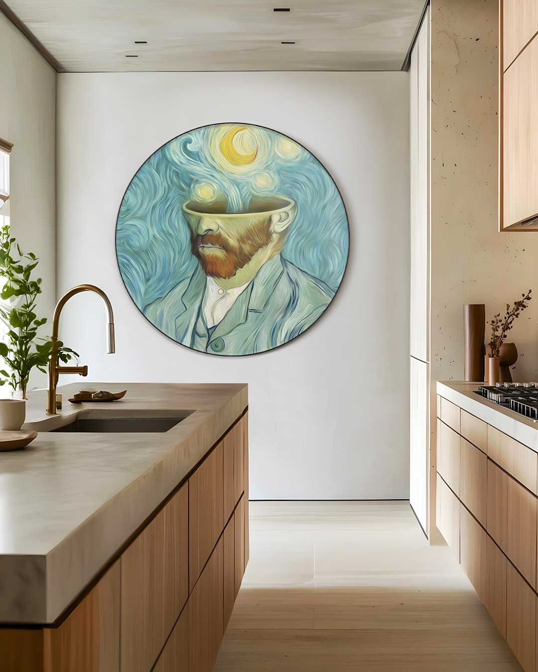 Dromerige Van Gogh Muurcirkel-WallArtistic