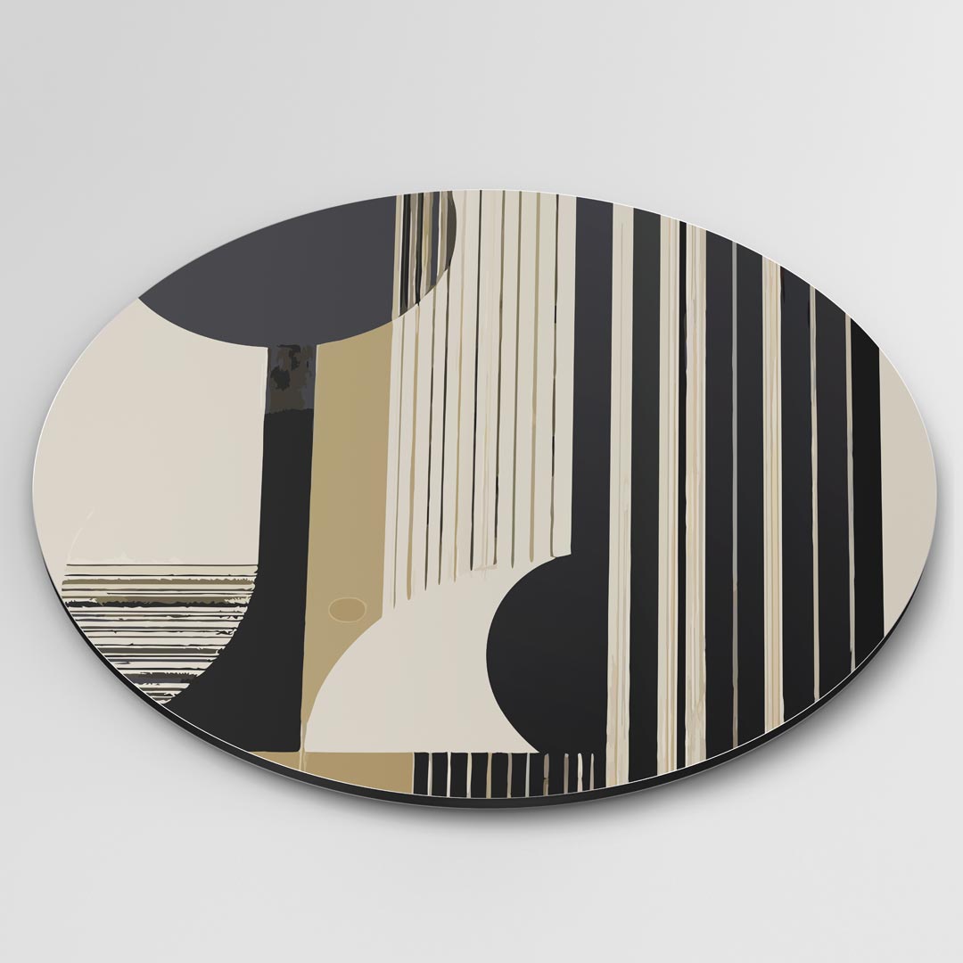 Stijlvolle Abstracte Muurcirkel