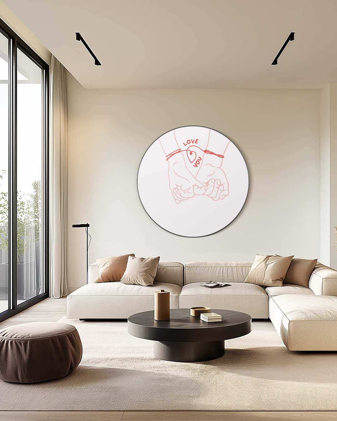 Liefdevolle Handen Muurcirkel-WallArtistic