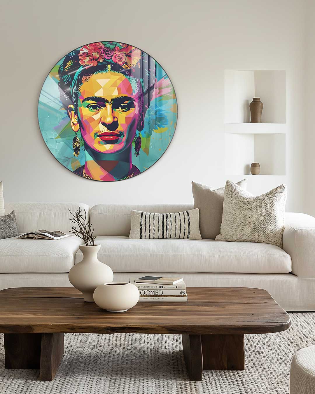 Kleurrijke Frida Muurcirkel