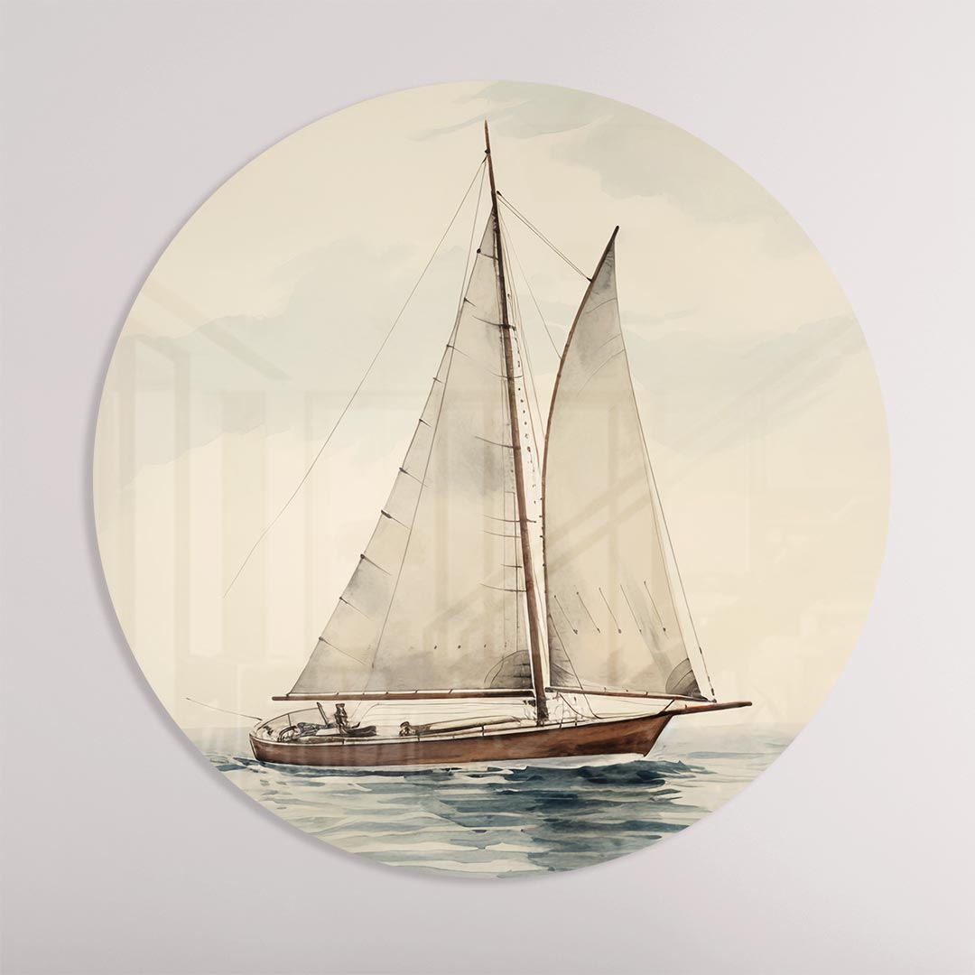 Zeilboot Muurcirkel