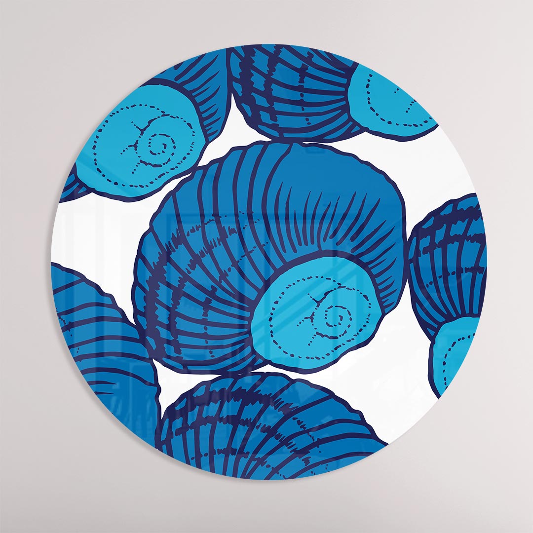 Blauwe Schelp Muurcirkel