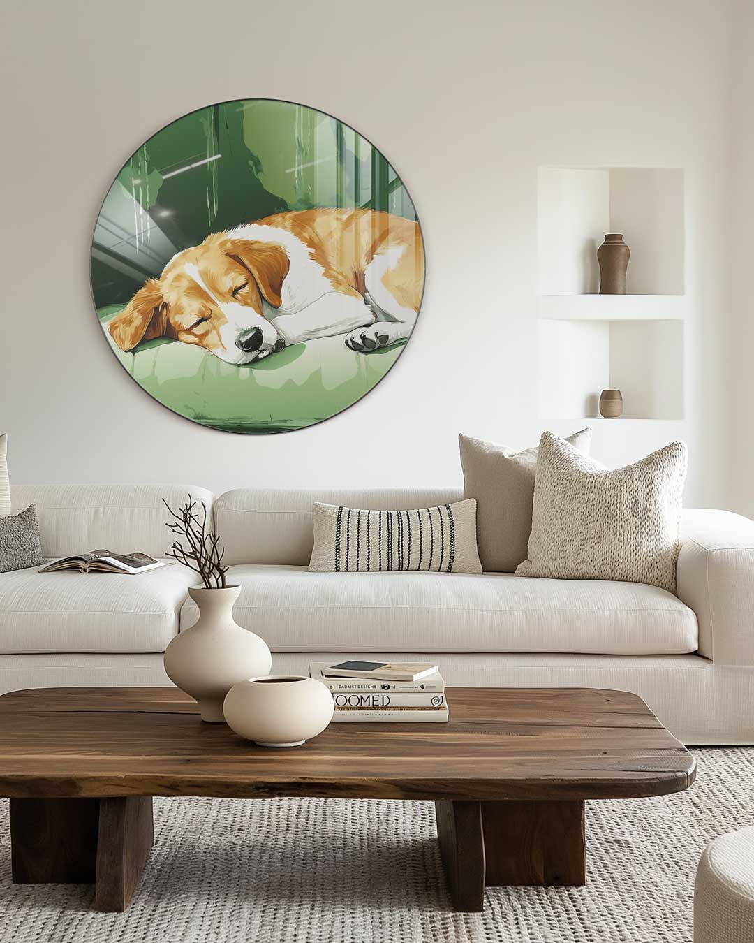 Snoezige Hond Muurcirkel