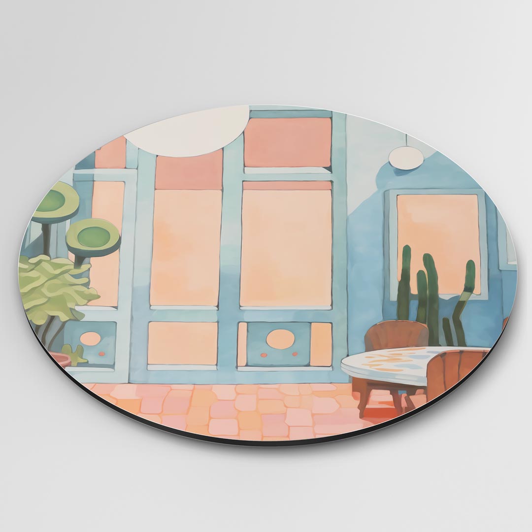 Stijlvolle Pastel Muurcirkel