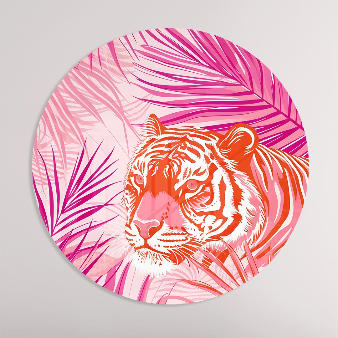 Tropische Tijger Muurcirkel