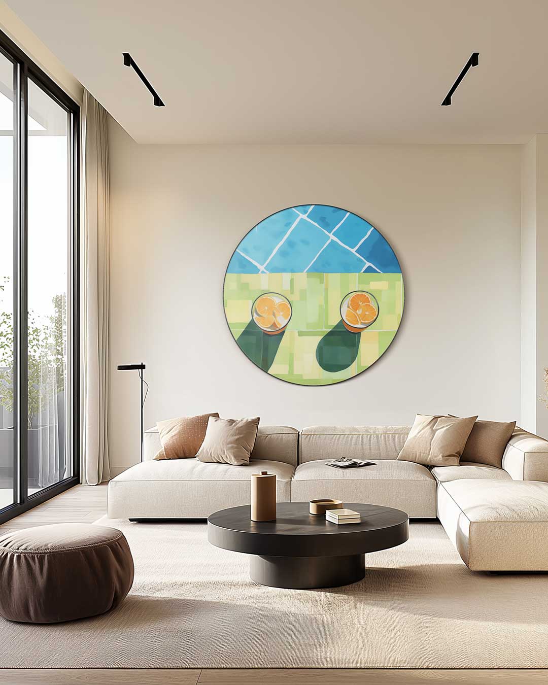 Zomerse Citrus Muurcirkel