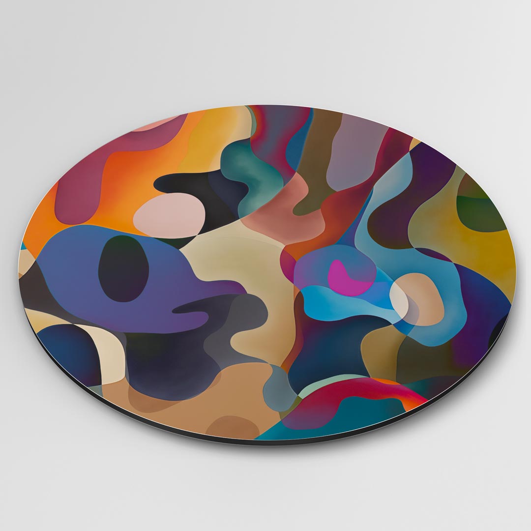 Kleurrijke Abstracte Muurcirkel