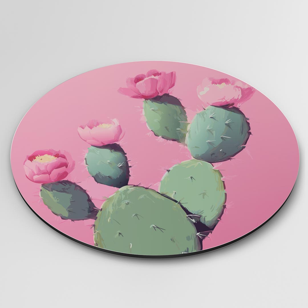 Cactus Bloem Muurcirkel