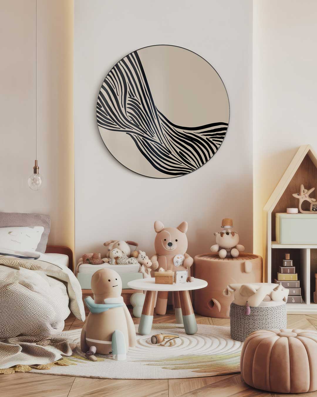 Moderne Zebra Muurcirkel