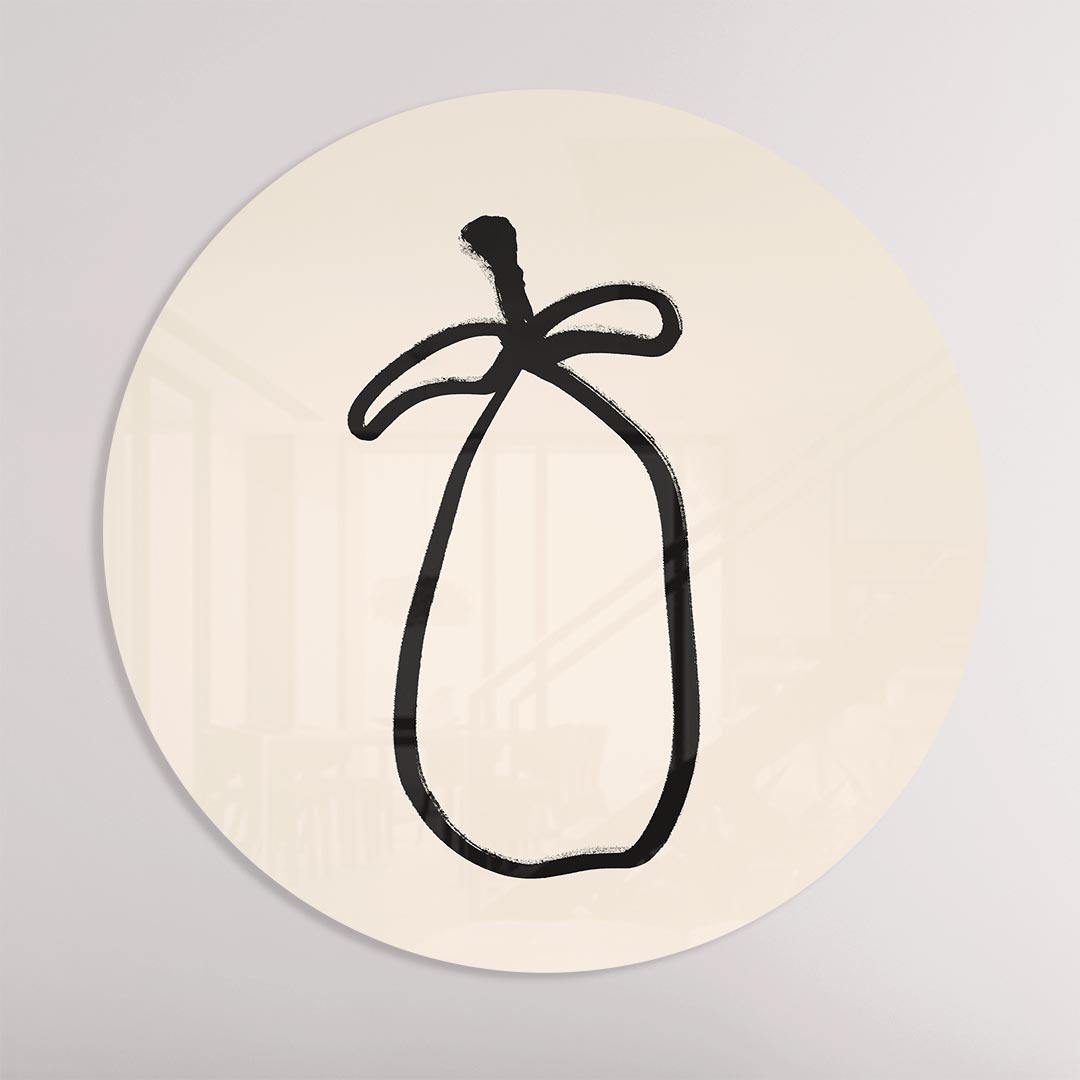 Stijlvolle Minimalistische Peer Muurcirkel