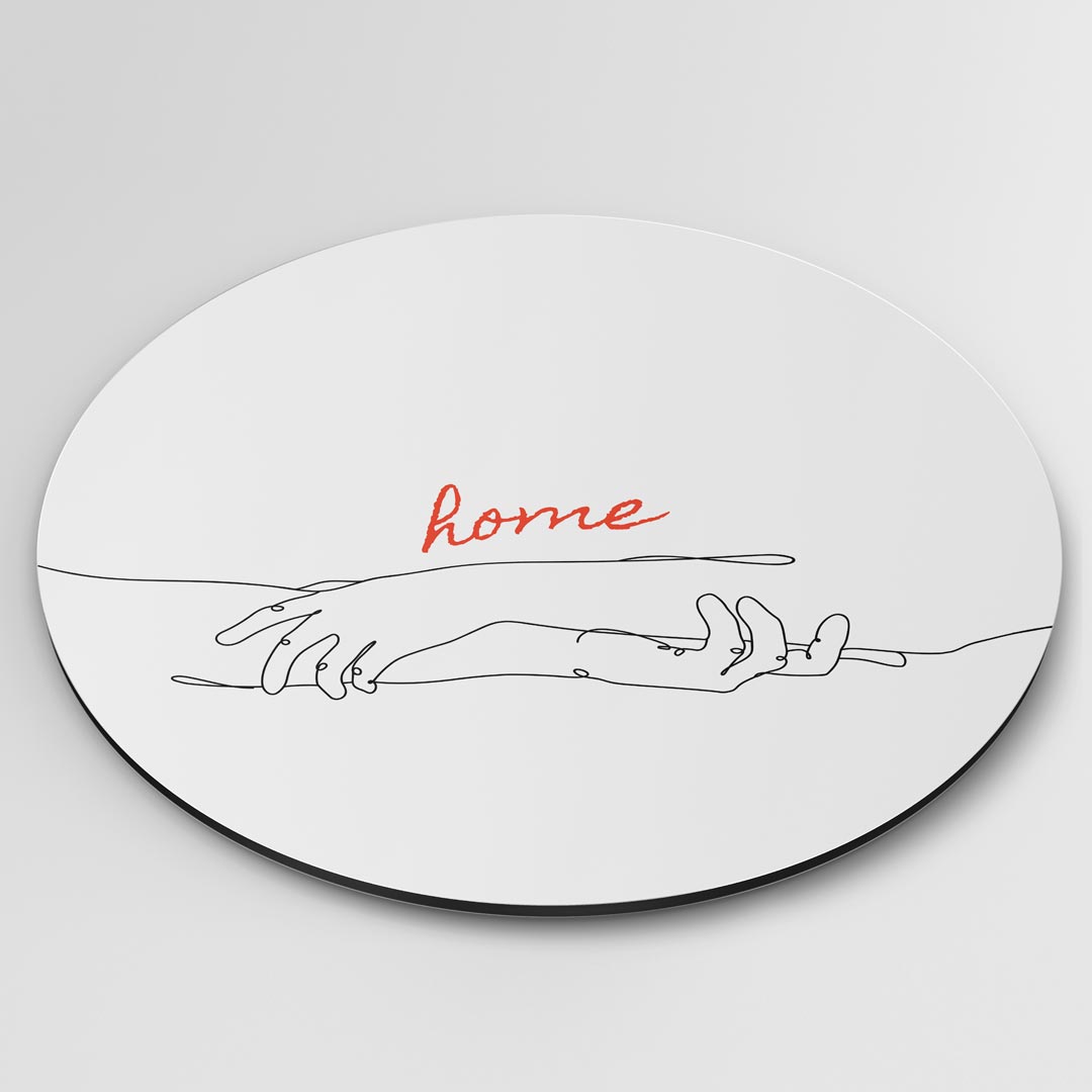Home" Handen Muurcirkel-WallArtistic