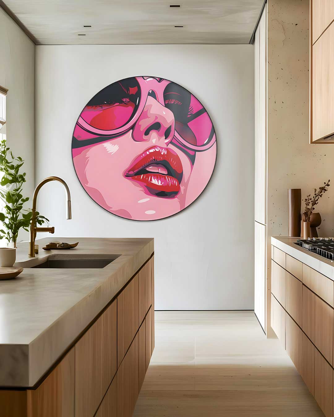 Trendy Pop-Art Muurcirkel
