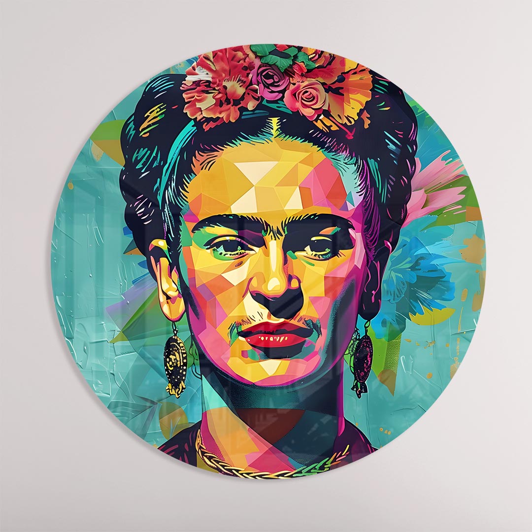 Kleurrijke Frida Muurcirkel