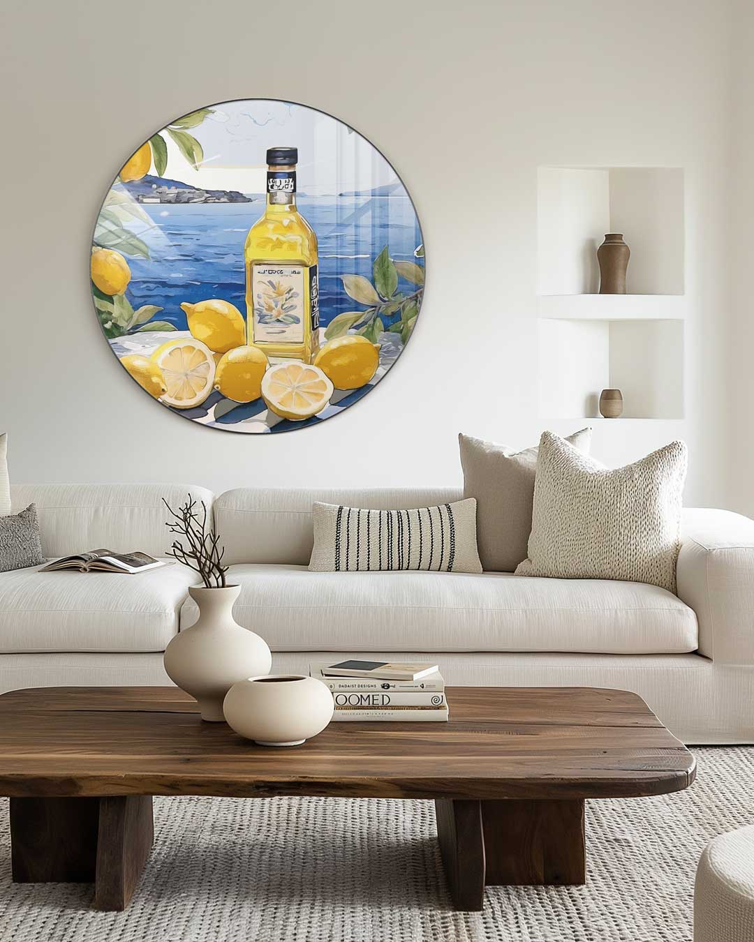 Mediterrane Limonade Muurcirkel-WallArtistic