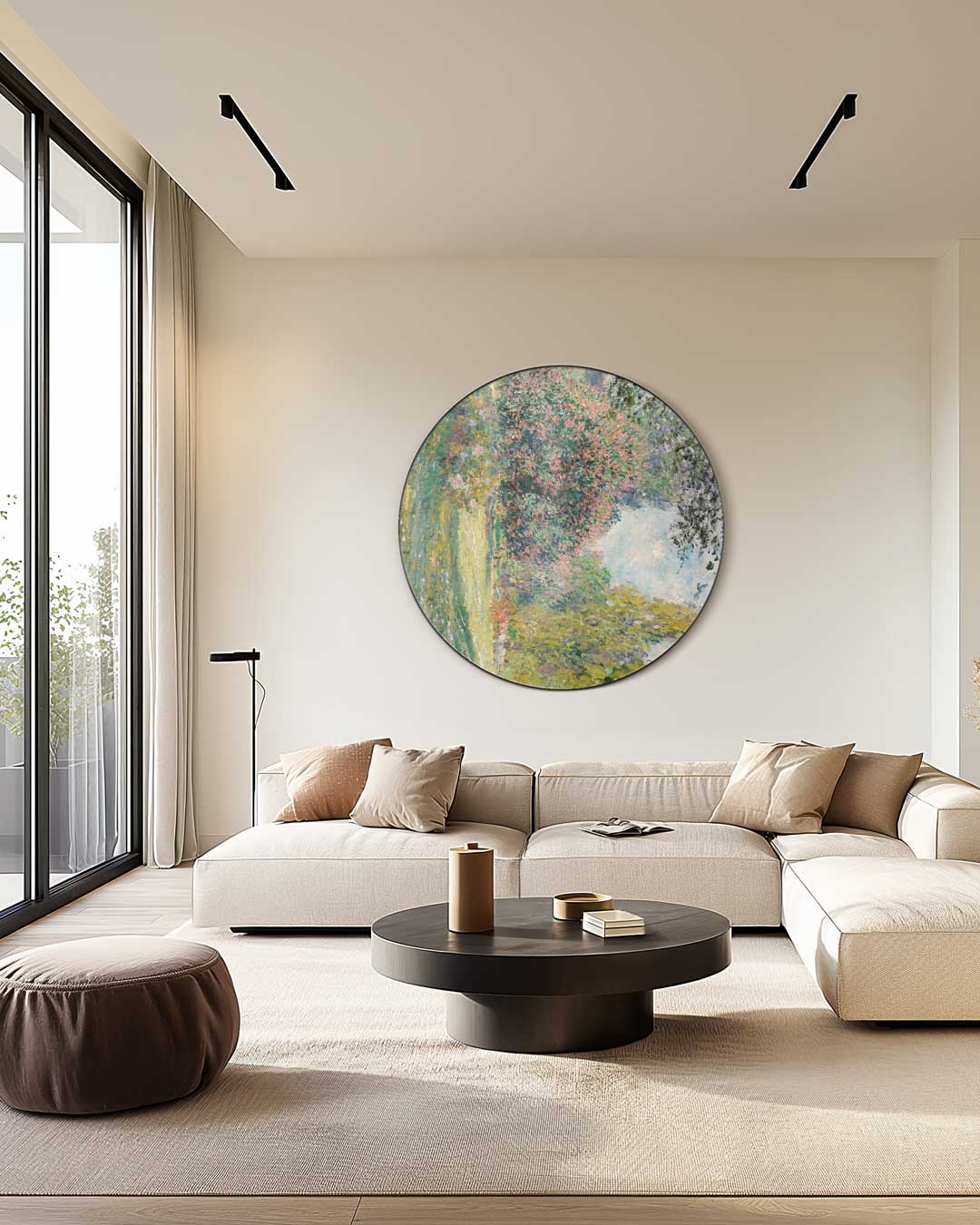 Impressie van Bloemrijke Tuin Muurcirkel-WallArtistic