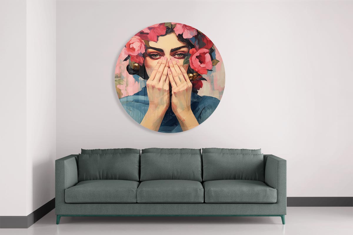 Bloemenpracht Muurcirkel-WallArtistic