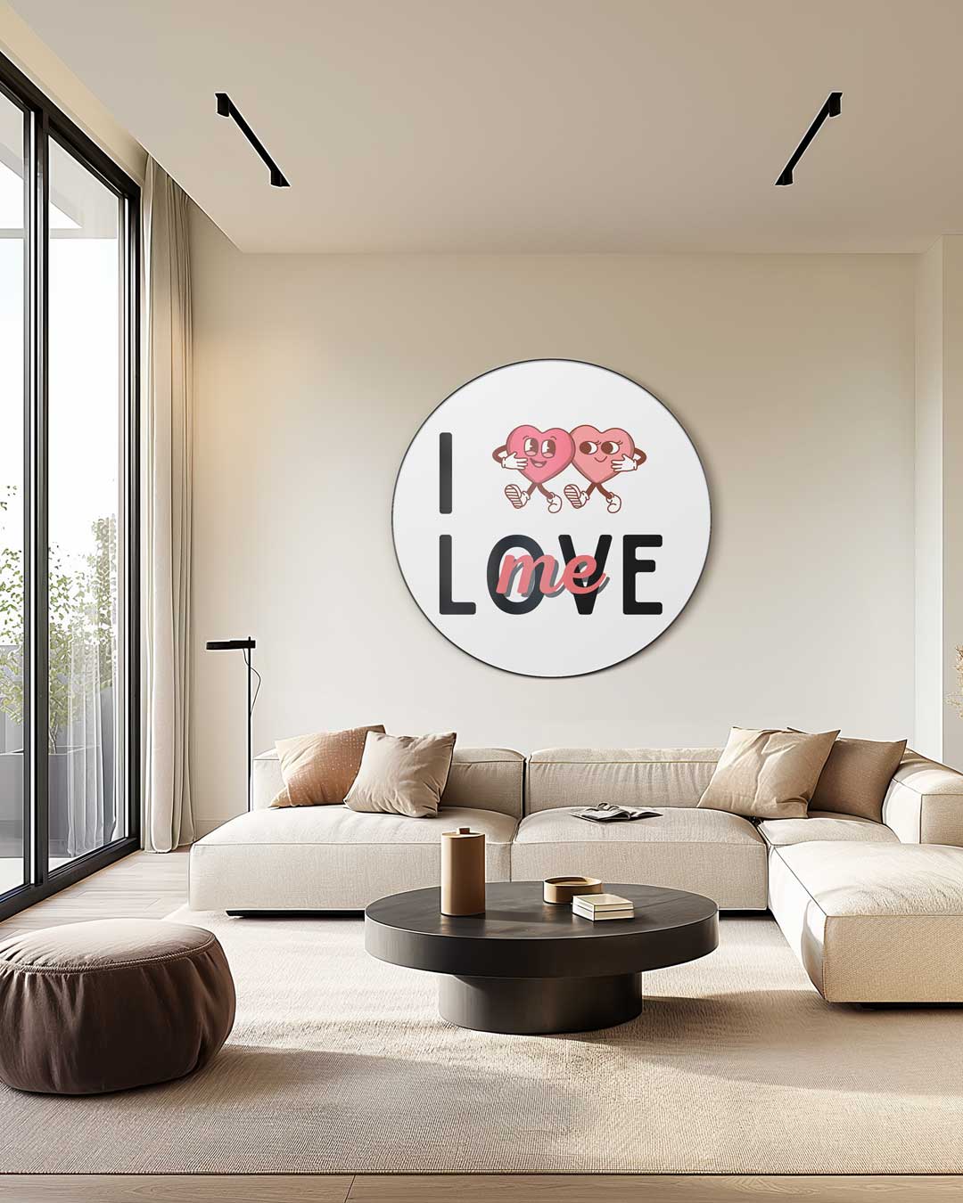 Liefdevolle Muurcirkel-WallArtistic