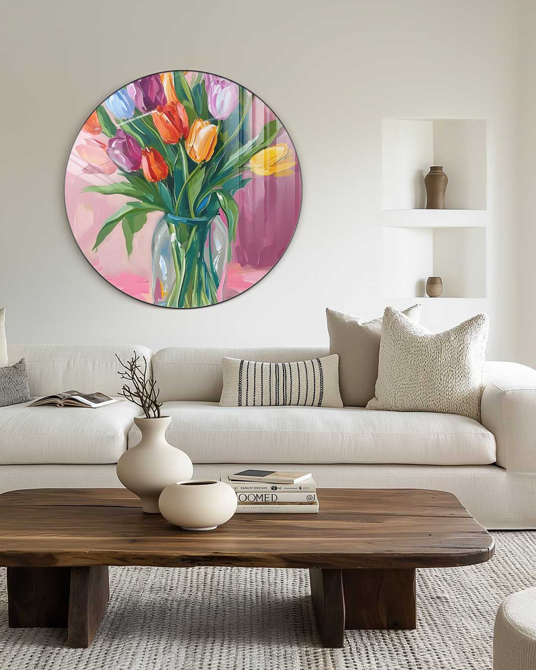 Bloemrijke Tulpenpracht Muurcirkel