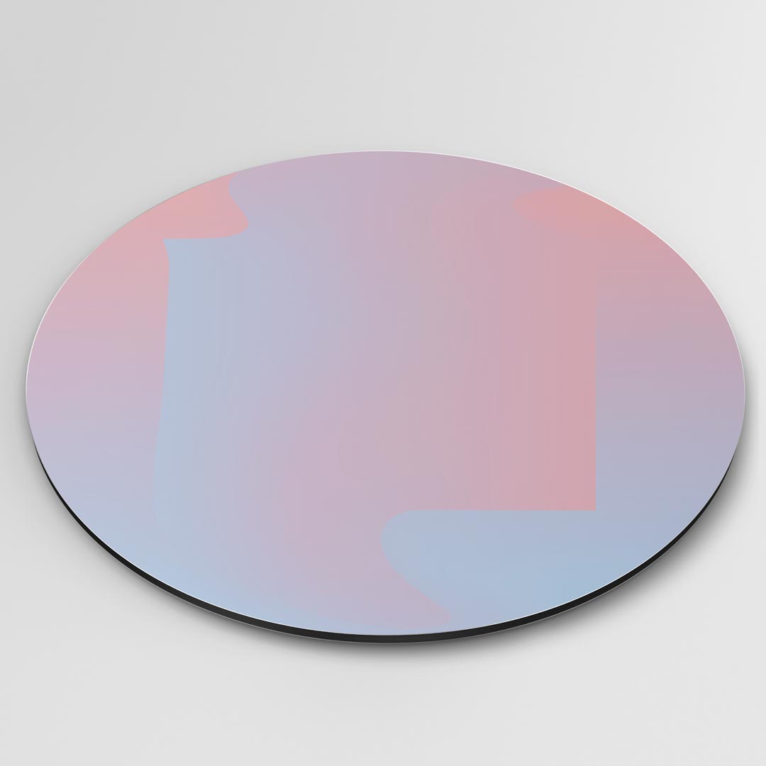 Dromerige Pastel Ombre Muurcirkel