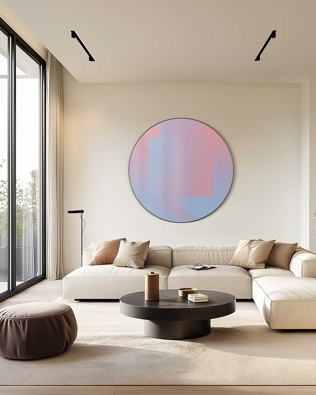 Dromerige Pastel Ombre Muurcirkel