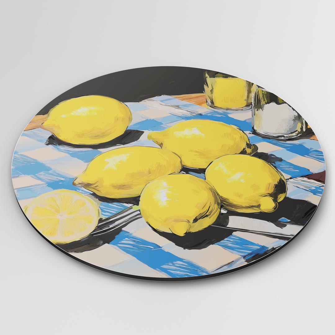 Citrustafel Muurcirkel-WallArtistic