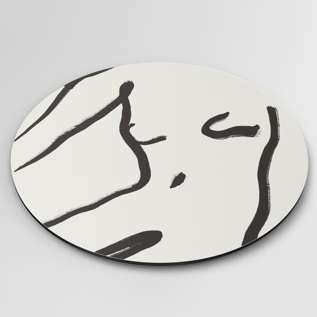 Abstracte Lijntekening Muurcirkel