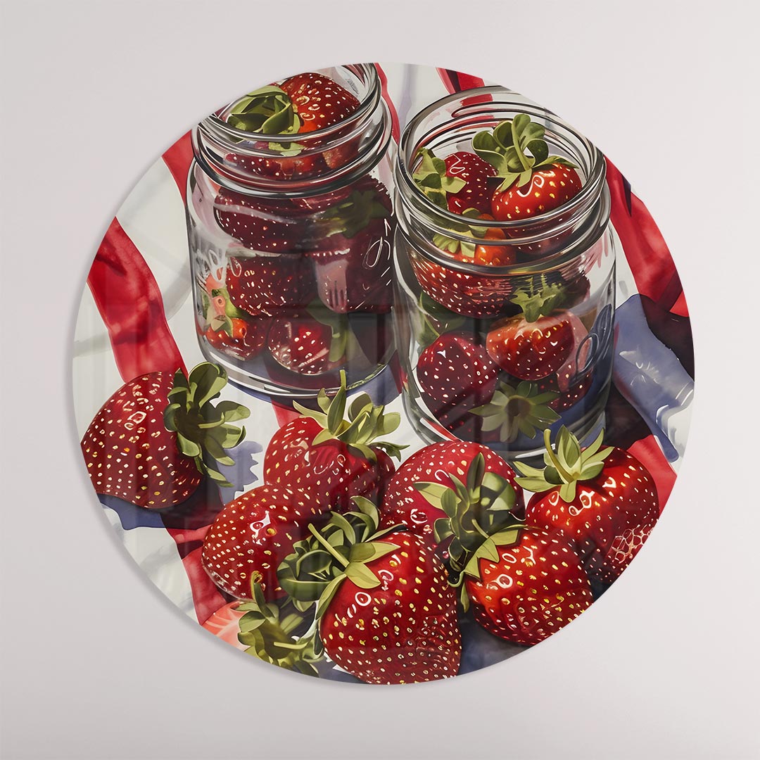 Aardbeiensnoep Muurcirkel