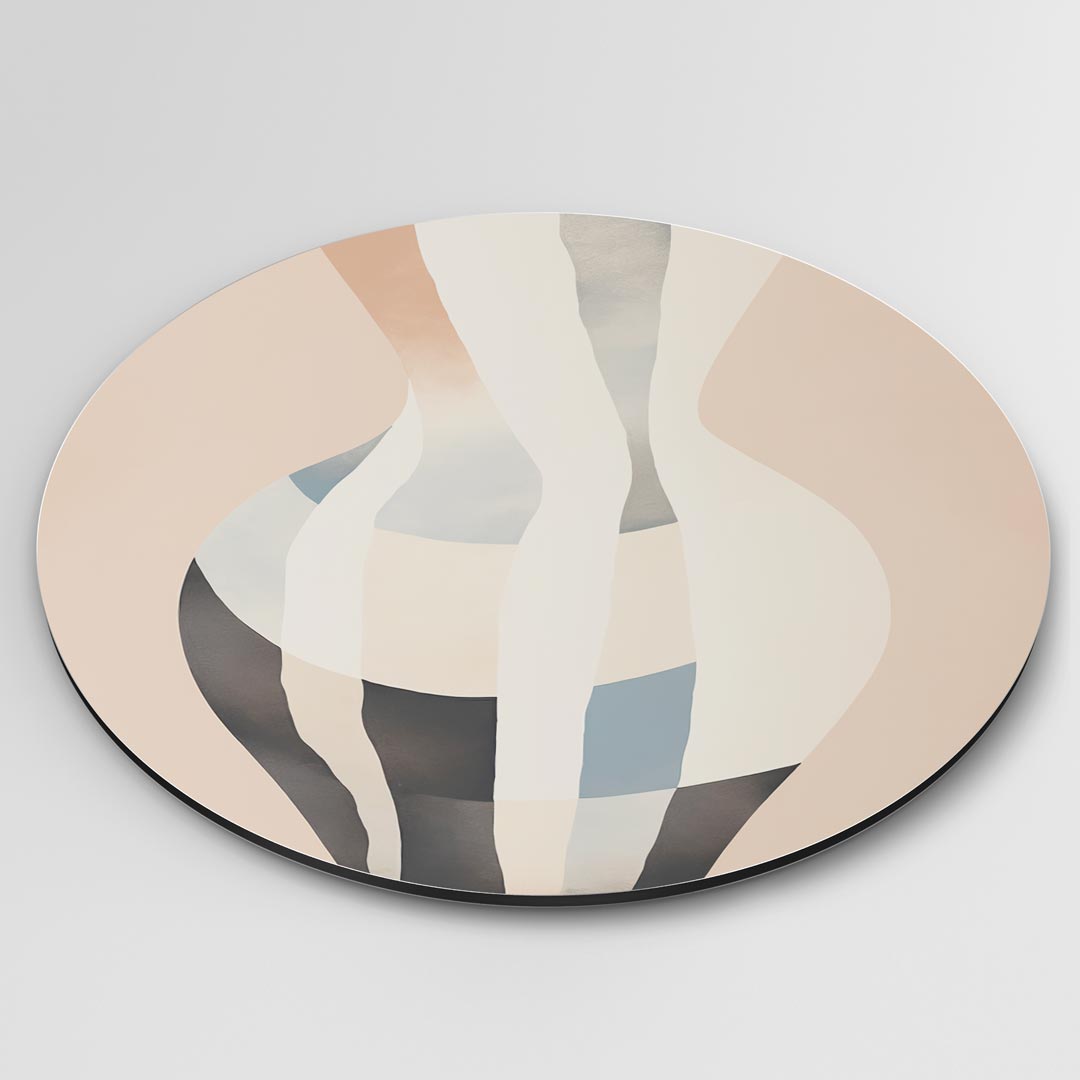 Stijlvolle Abstracte Vaas Muurcirkel