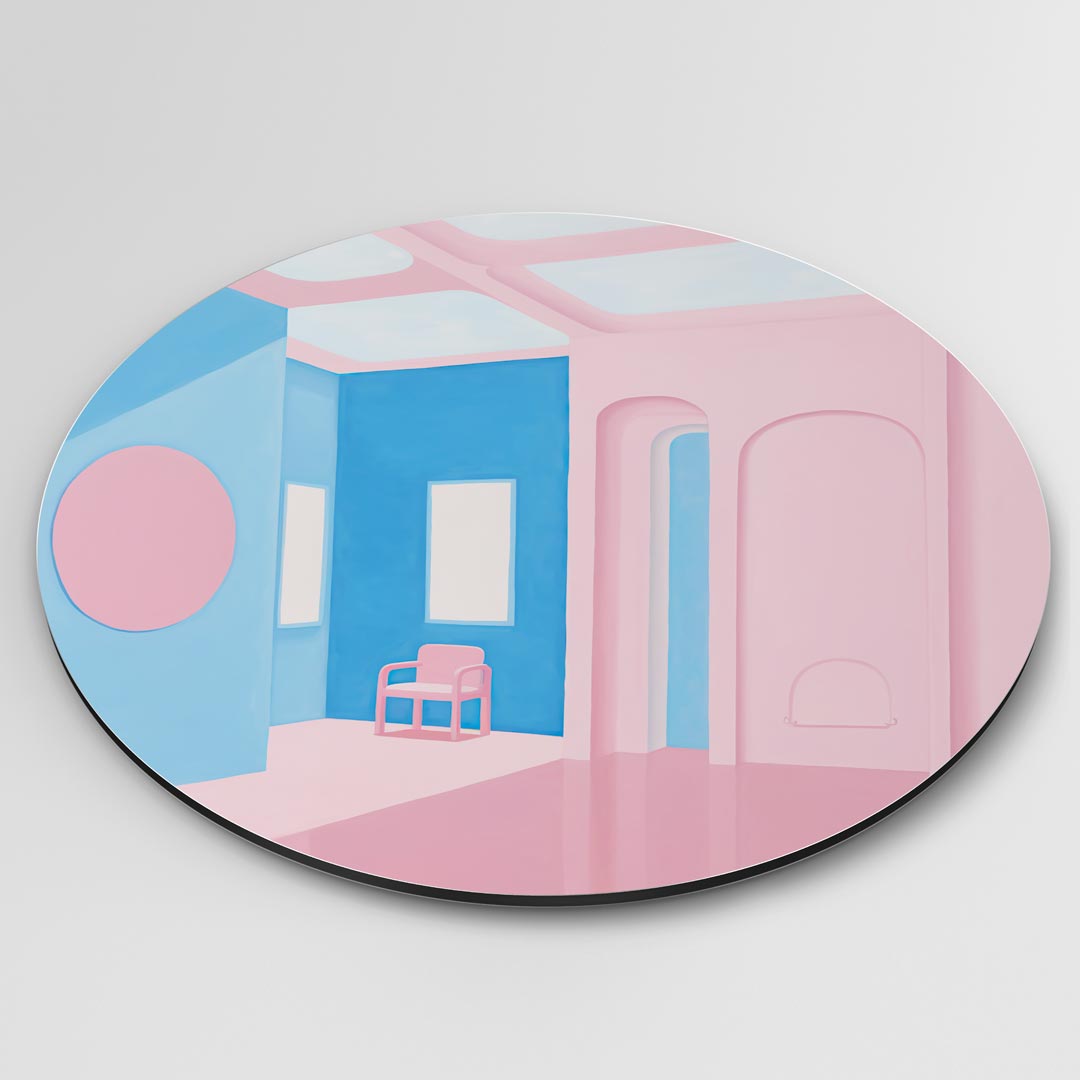 Moderne Pastelkleurige Muurcirkel