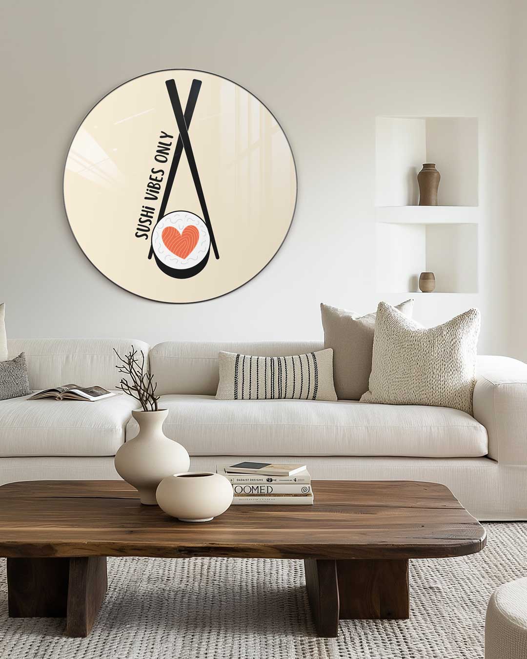 Sushi Vibes Wandcirkel Muurcirkel-WallArtistic