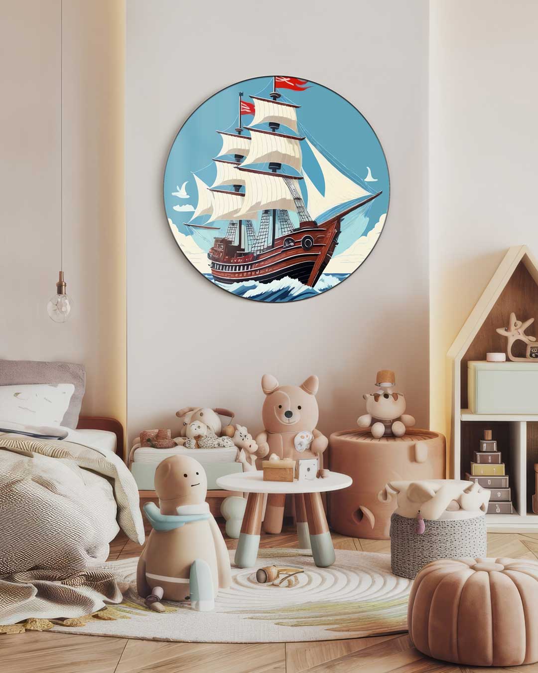 Mystiek Zee Avontuur Muurcirkel-WallArtistic