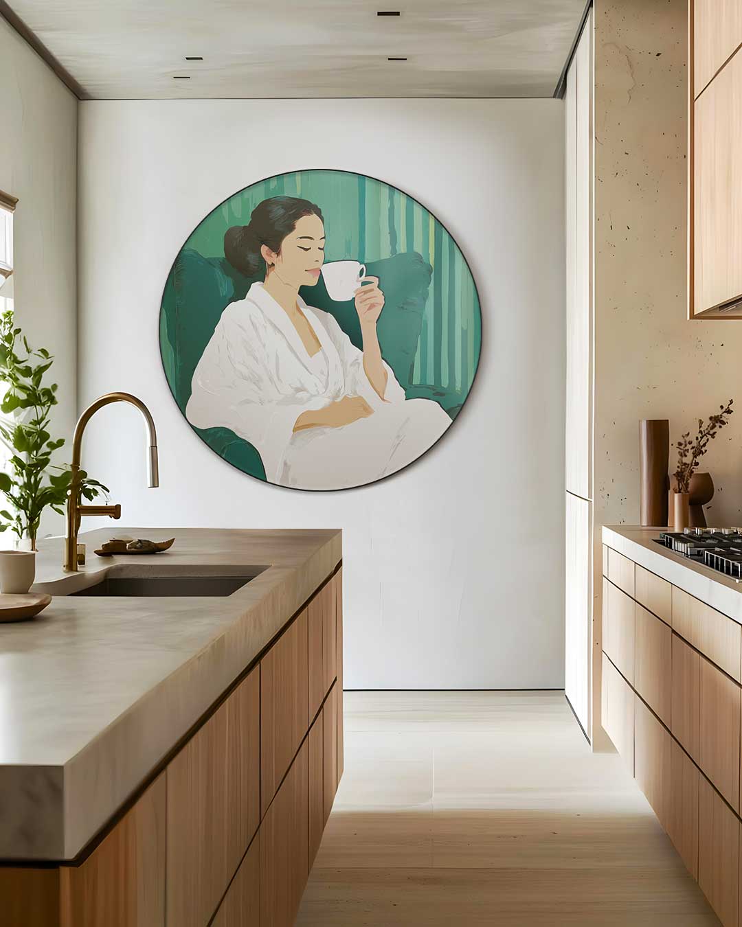 Zen Moment Muurcirkel-WallArtistic