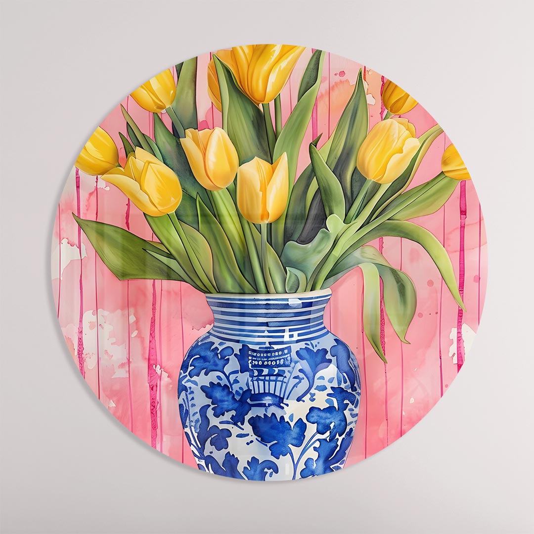 Bloemrijke Tulpen Muurcirkel