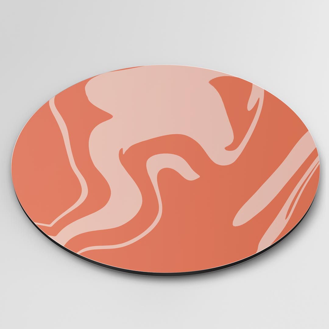 Abstracte Oranje Muurcirkel