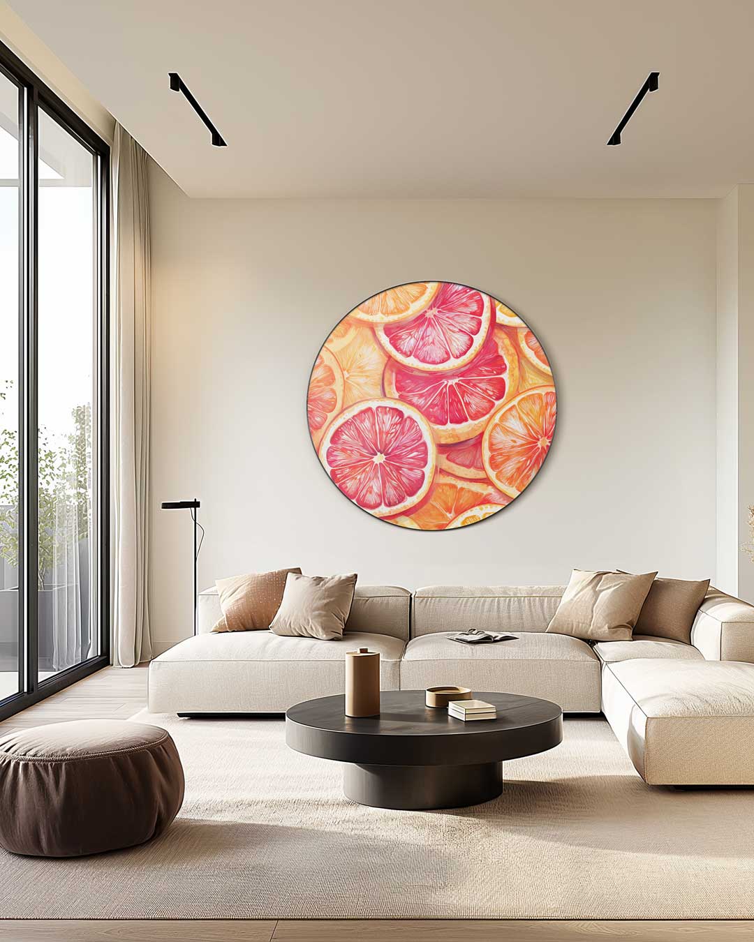 Citrusdromen Muurcirkel-WallArtistic
