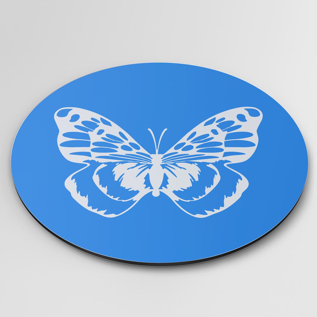 Vlinder Muurcirkel Blauw
