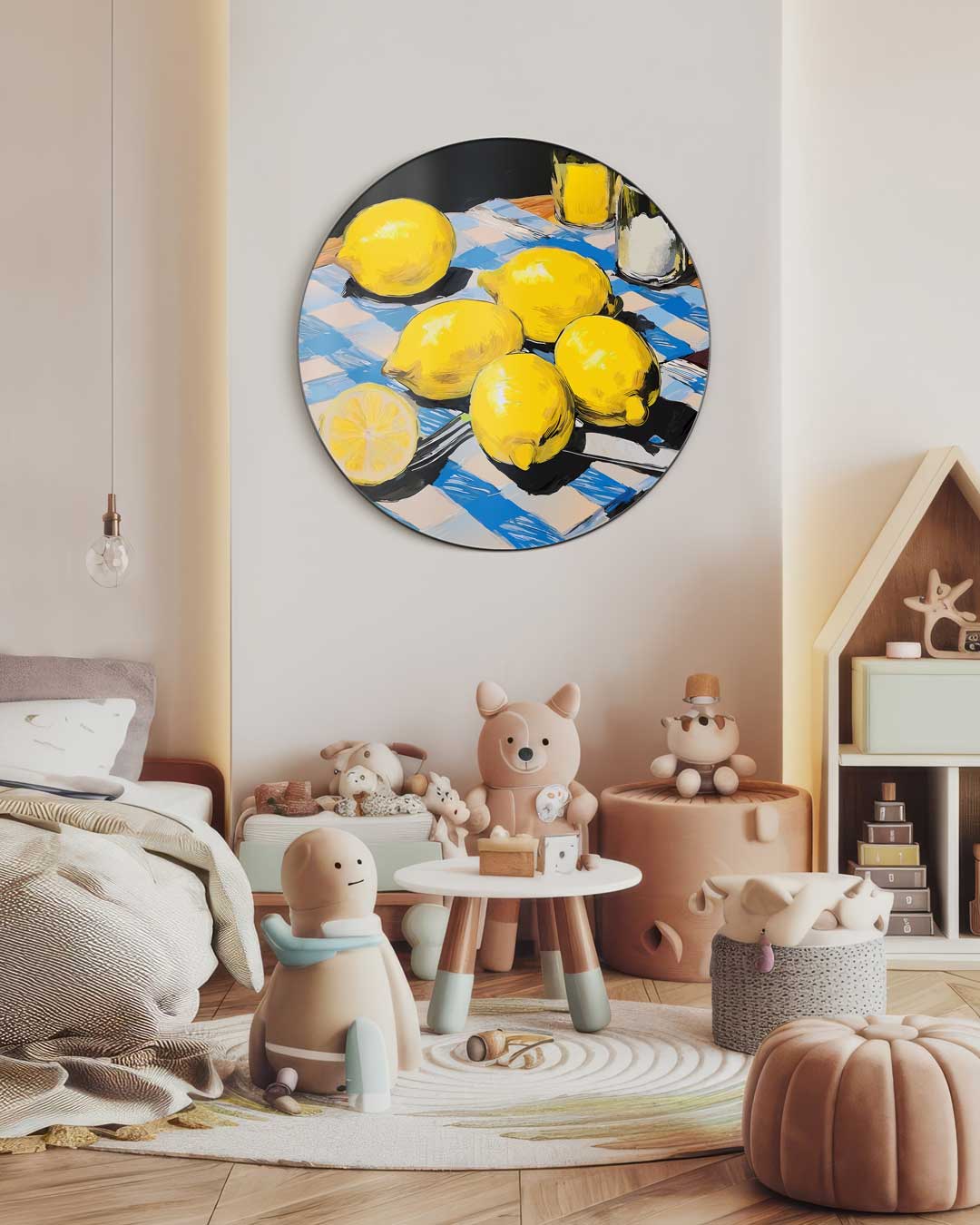 Citrustafel Muurcirkel-WallArtistic