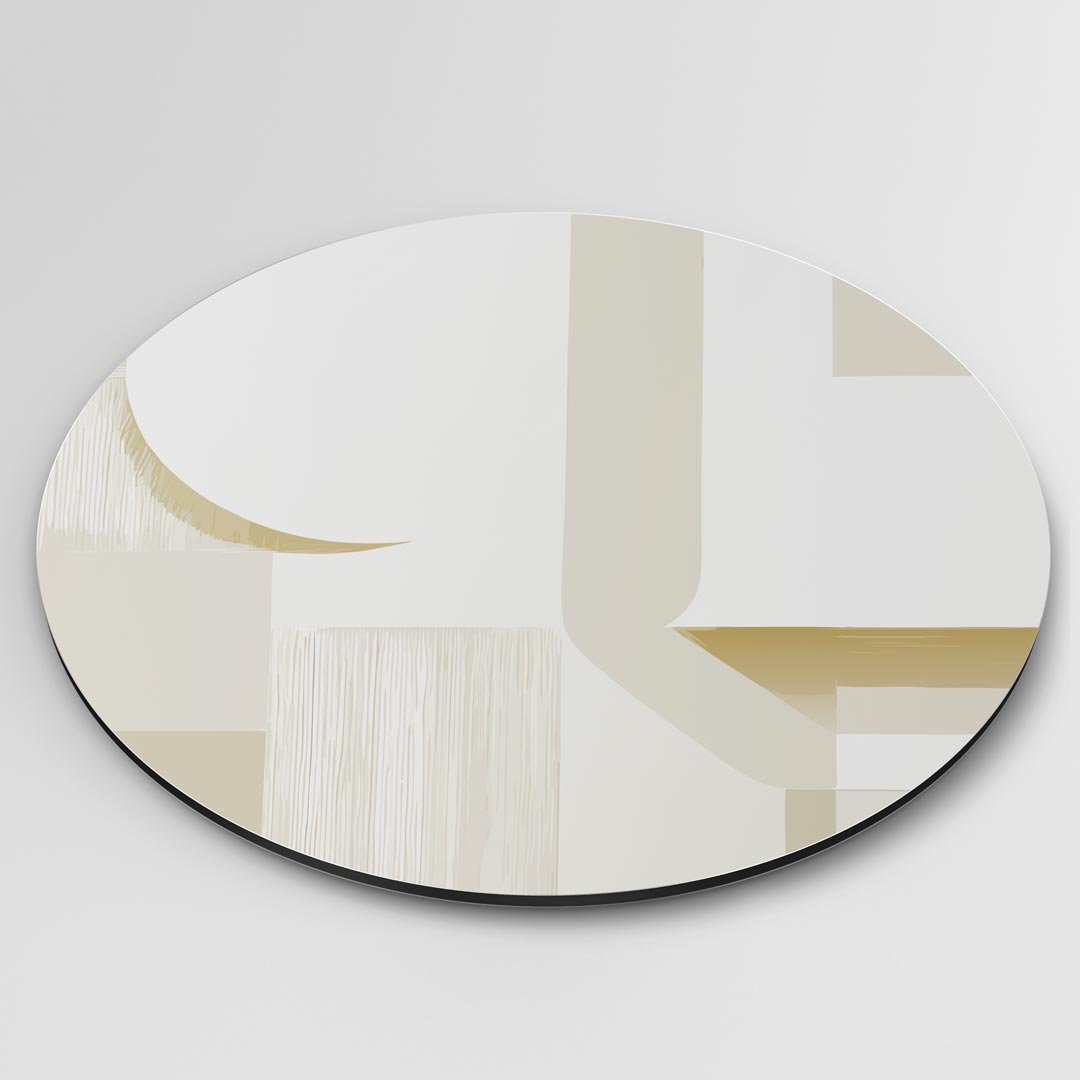 Moderne Beige Muurcirkel