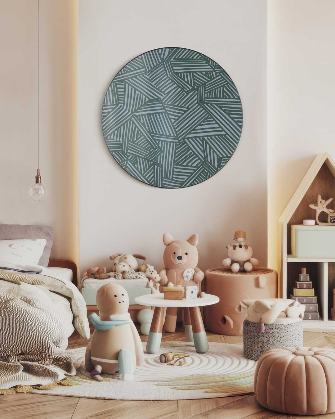 Trendy Geometrische Muurcirkel