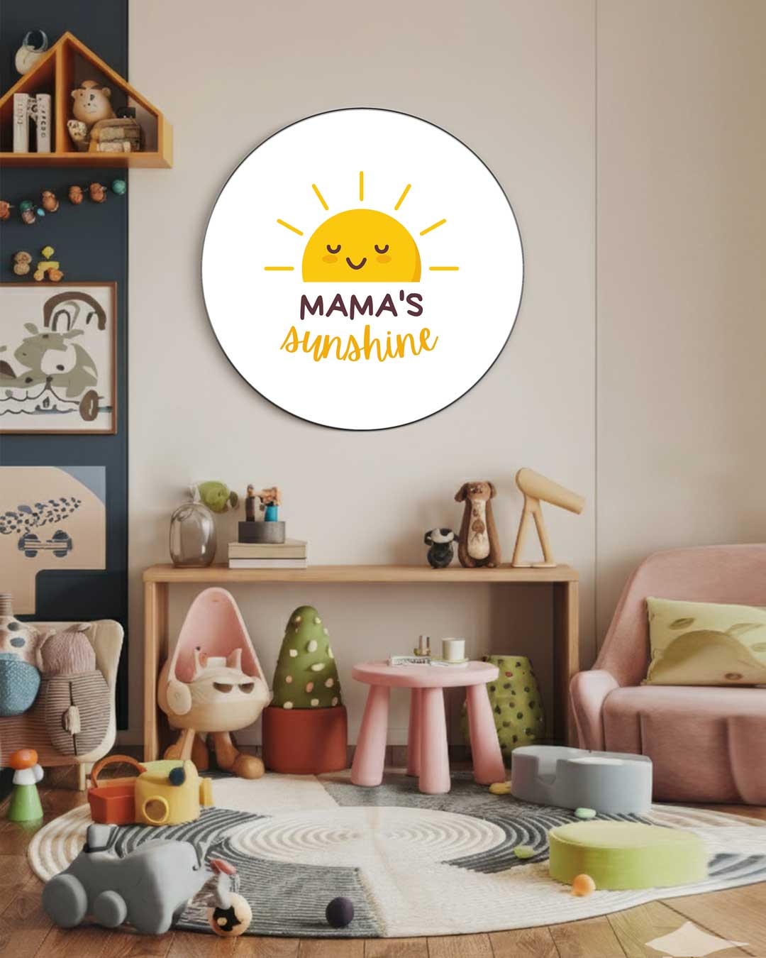 Mama's Zonnestraal Muurcirkel-WallArtistic