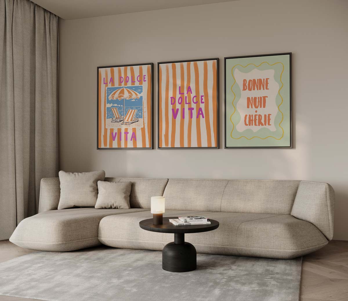 La Dolce Vita in retrostijl Kunstwerk-canvas-dibond-plexiglas-wanddecoratie-WallArtistic