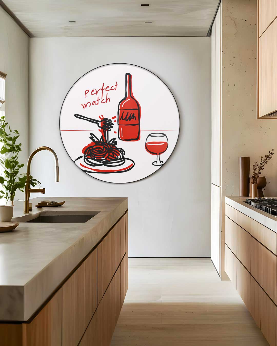Perfect Match Muurcirkel-WallArtistic