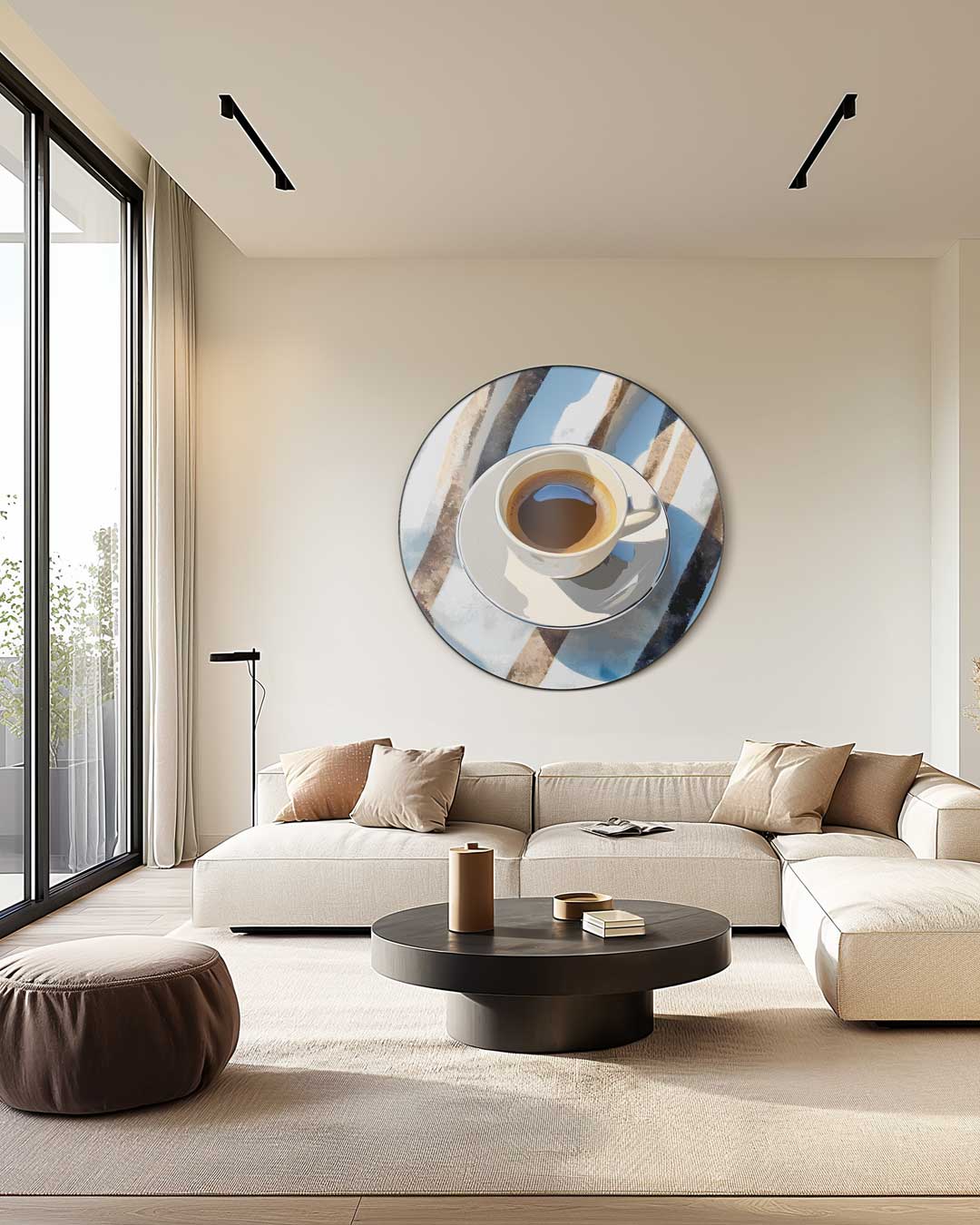 Espressomoment Muurcirkel-WallArtistic