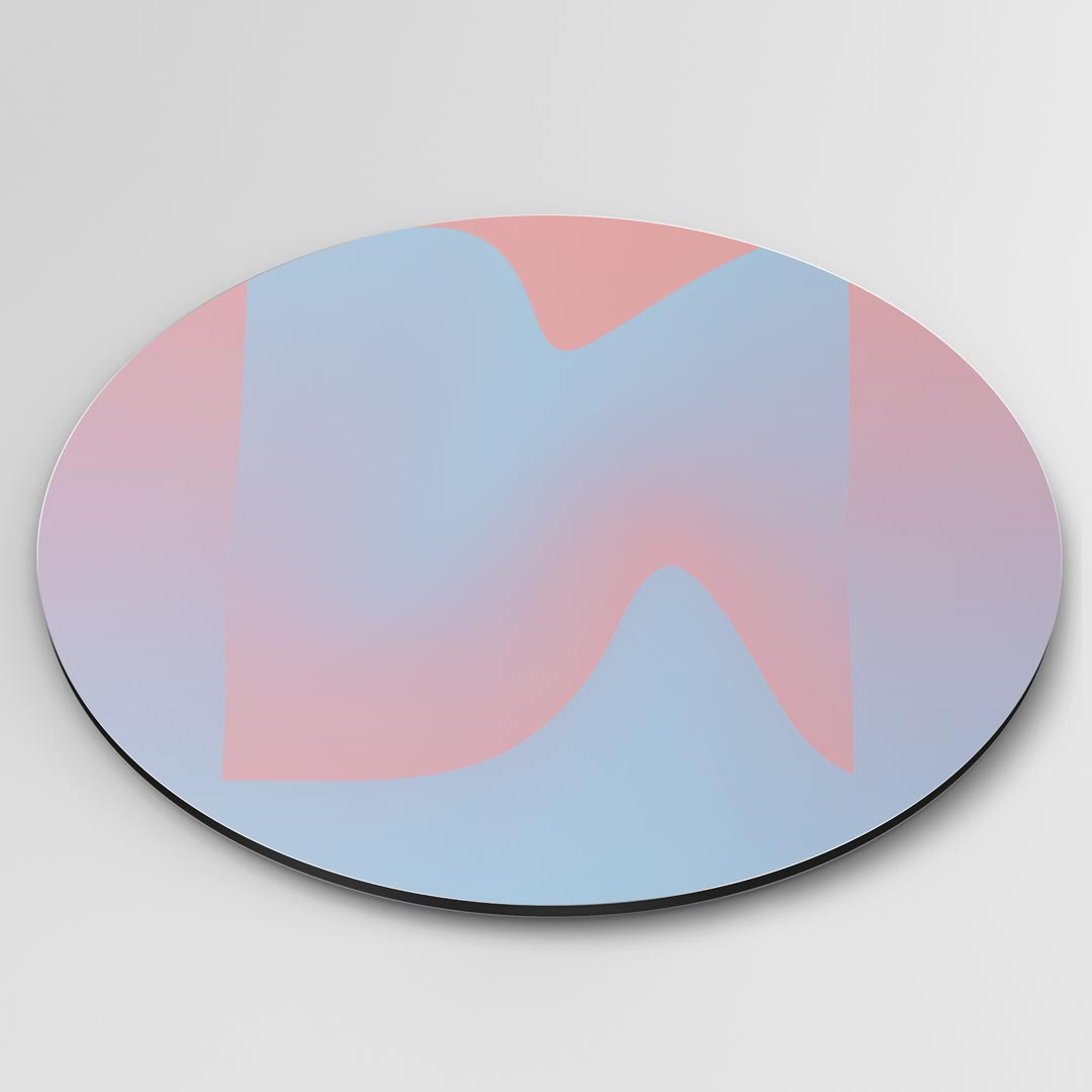 Pastel Wave Muurcirkel