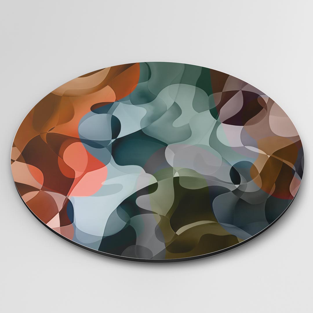 Kleurrijke Abstracte Muurcirkel