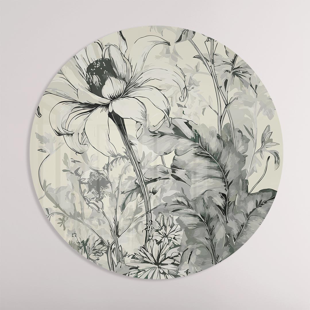 Bloemenpracht Wanddecoratie Muurcirkel