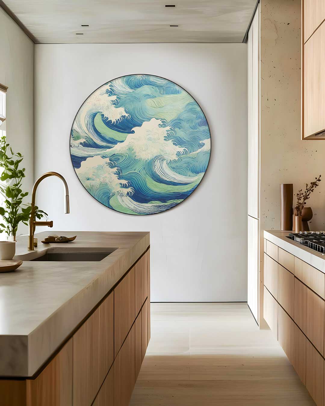 Ocean Waves Muurcirkel