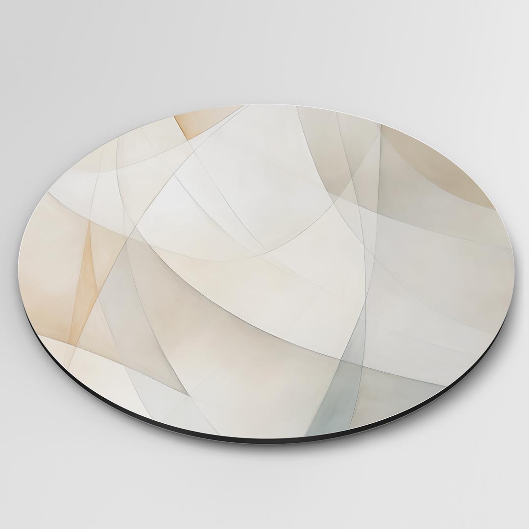 Elegante Abstracte Muurcirkel-WallArtistic